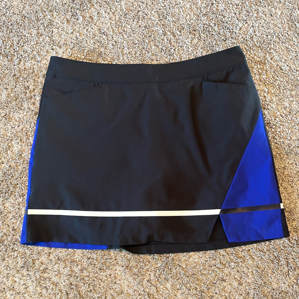 Slazenger Black Golf Skort with White Logo Detail